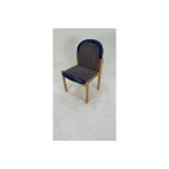 Blue Patterned Conference Chair x3