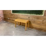 Wooden Desk With Single Draw And Metal Legs