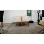 Billiani Wooden Framed Leather Effect Chair x4