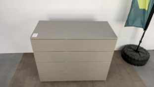 Chest Of Drawers - Gloss Grey