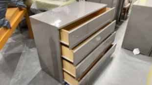 Chest Of Drawers - Gloss Grey