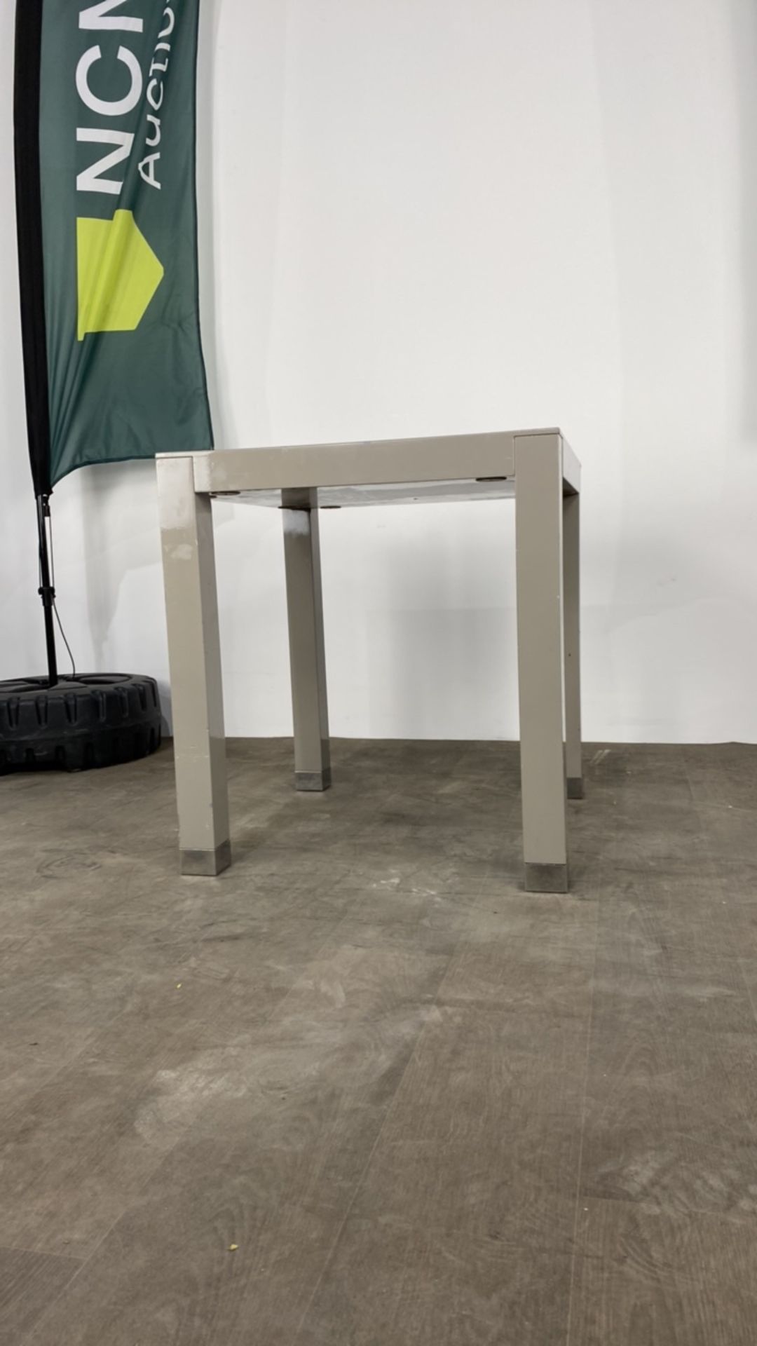 Large Side Table - Grey Gloss Finished - Image 2 of 3