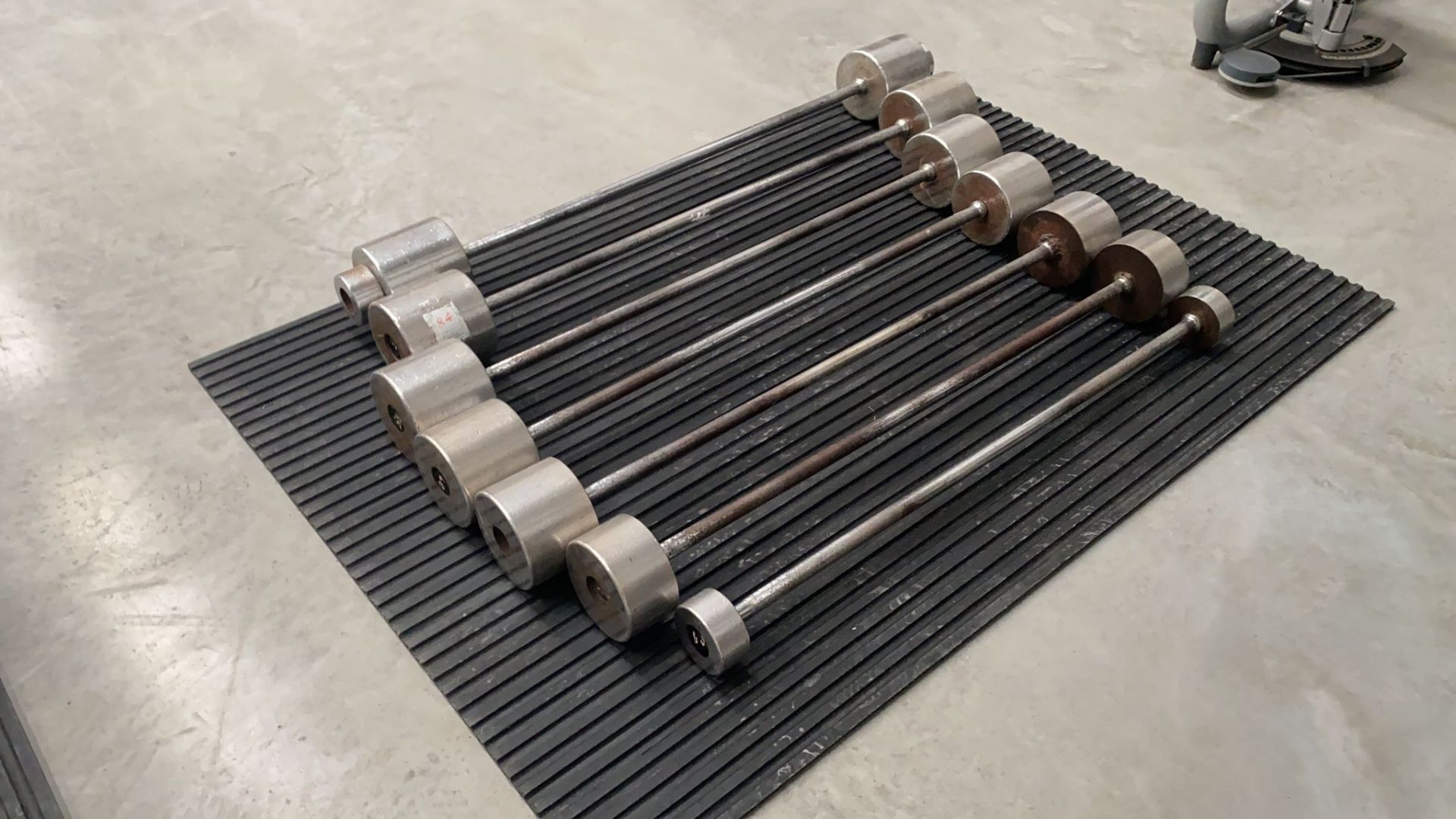 A Variety Of Barbells Various Weights