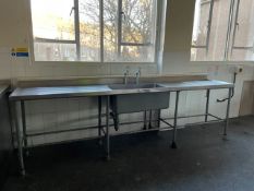 Stainless Steel Sink With Drainer Either Side