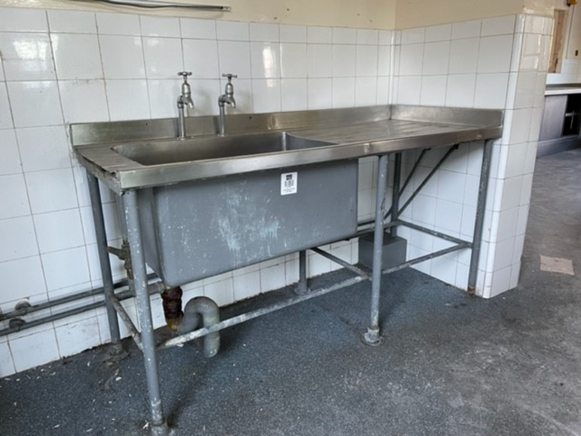 Stainless Steel Single Graham Sink With Drainer - Image 3 of 4