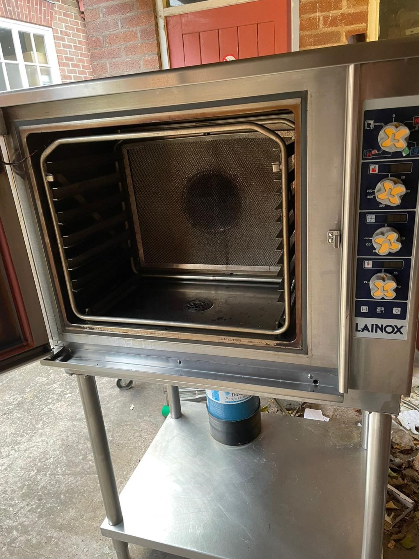 6grid lainox combi oven with stand