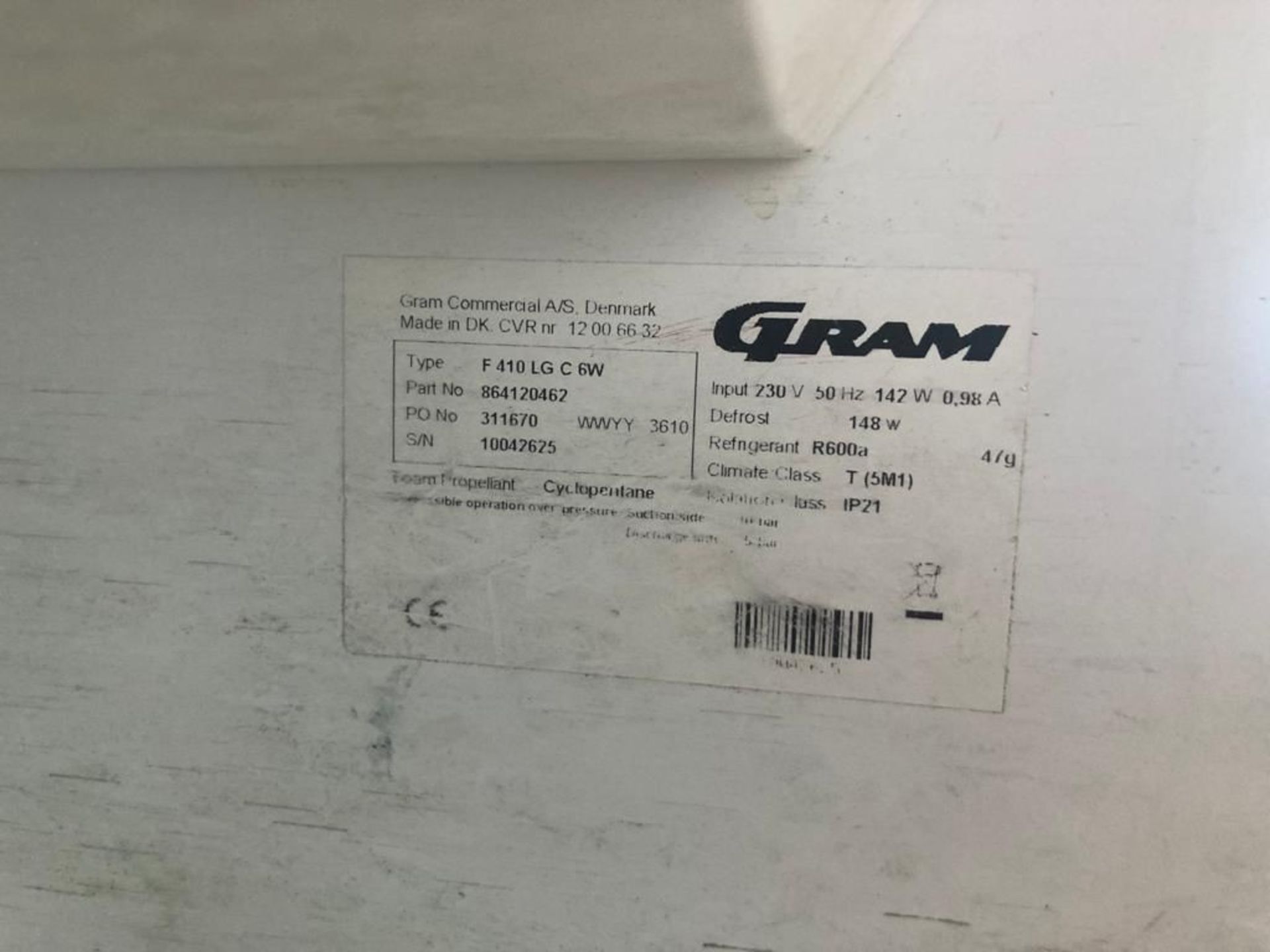 Gram Commercial Freezer - Image 3 of 3