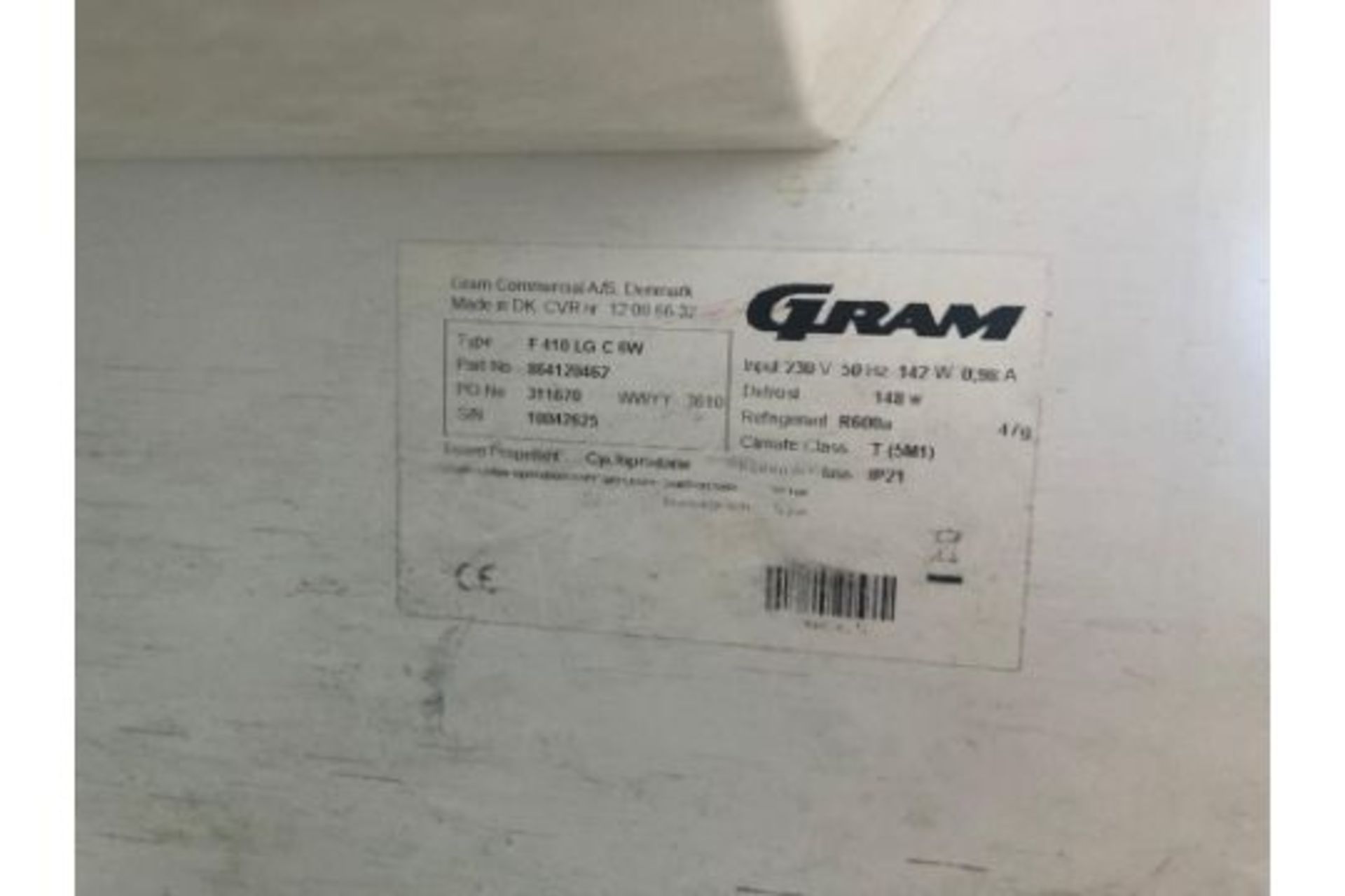 Gram Commercial Freezer - Image 3 of 3