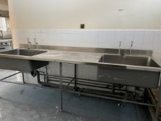 Stainless Steel Double Sink With Drainer