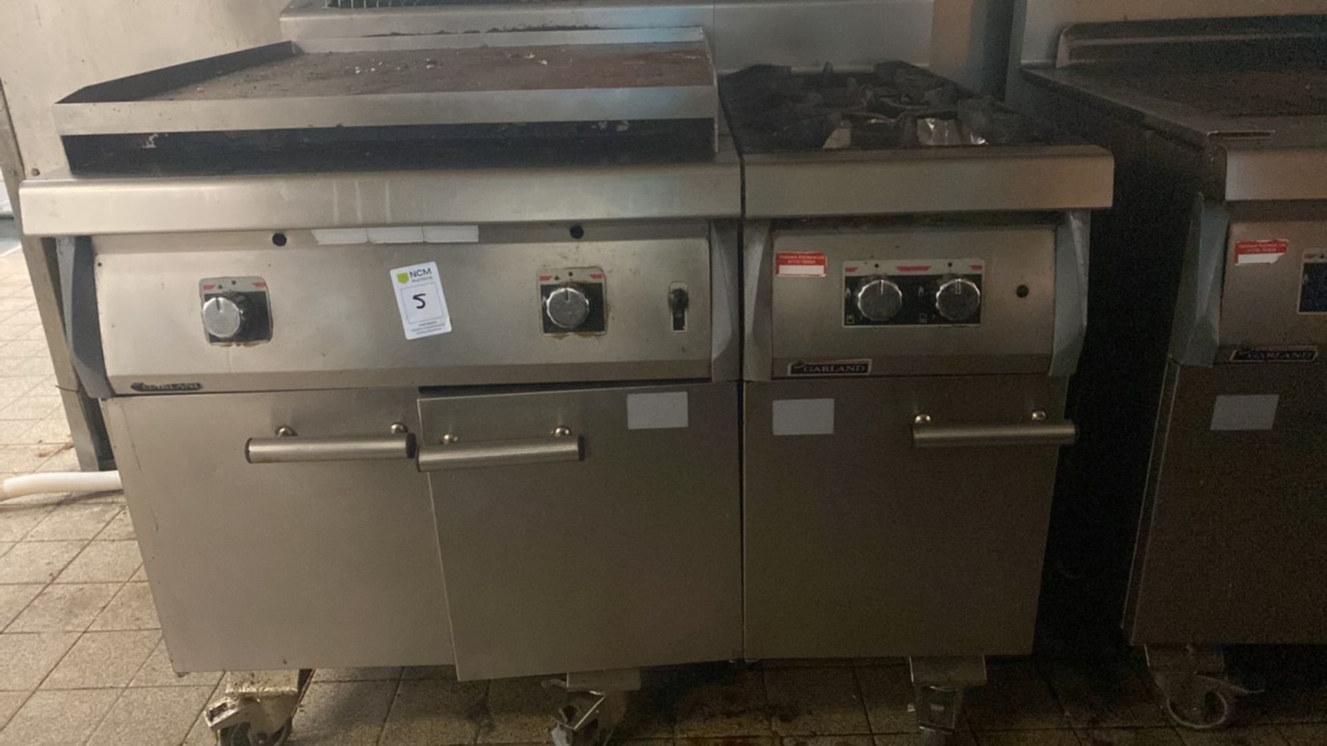 Garland Solid Top Oven & Garland Two Burner