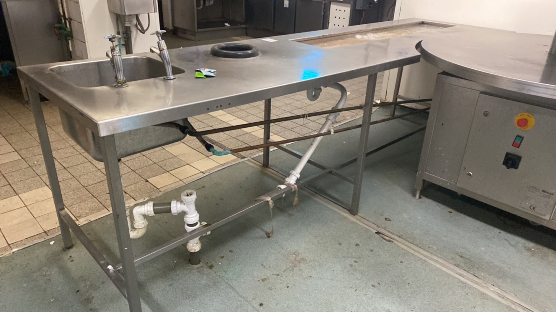 Stainless Steel Preparation Unit With Sink - Image 3 of 3
