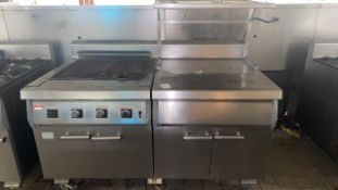 Garland Gas Grill with Stainless Steel Preparation Unit