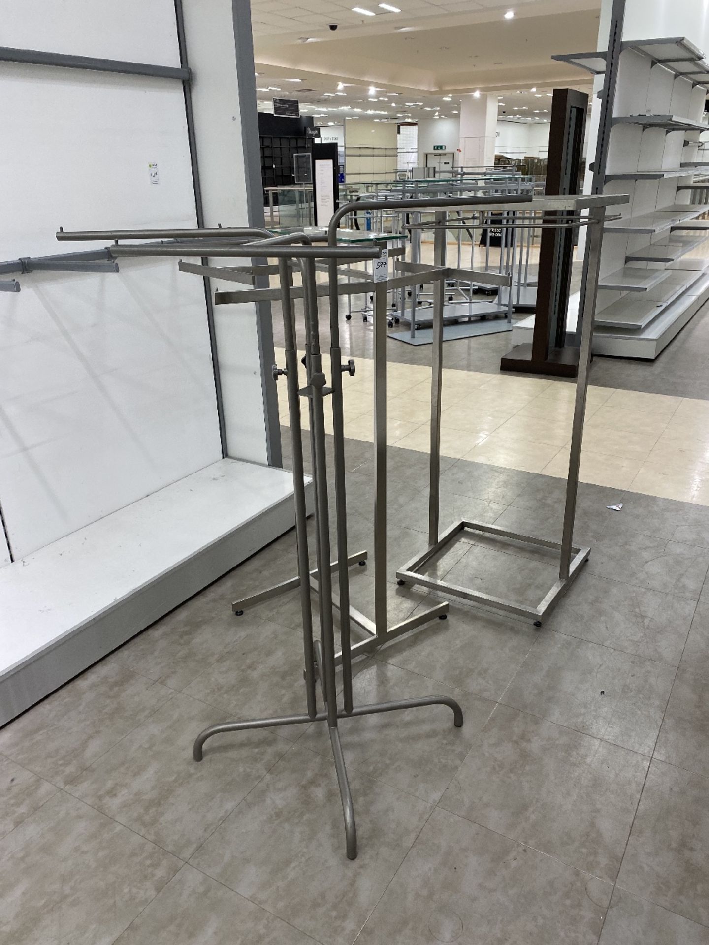 X3 Stainless Steel Clothing Display Units