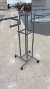 4 way adjustable clothes stand on wheels x 5