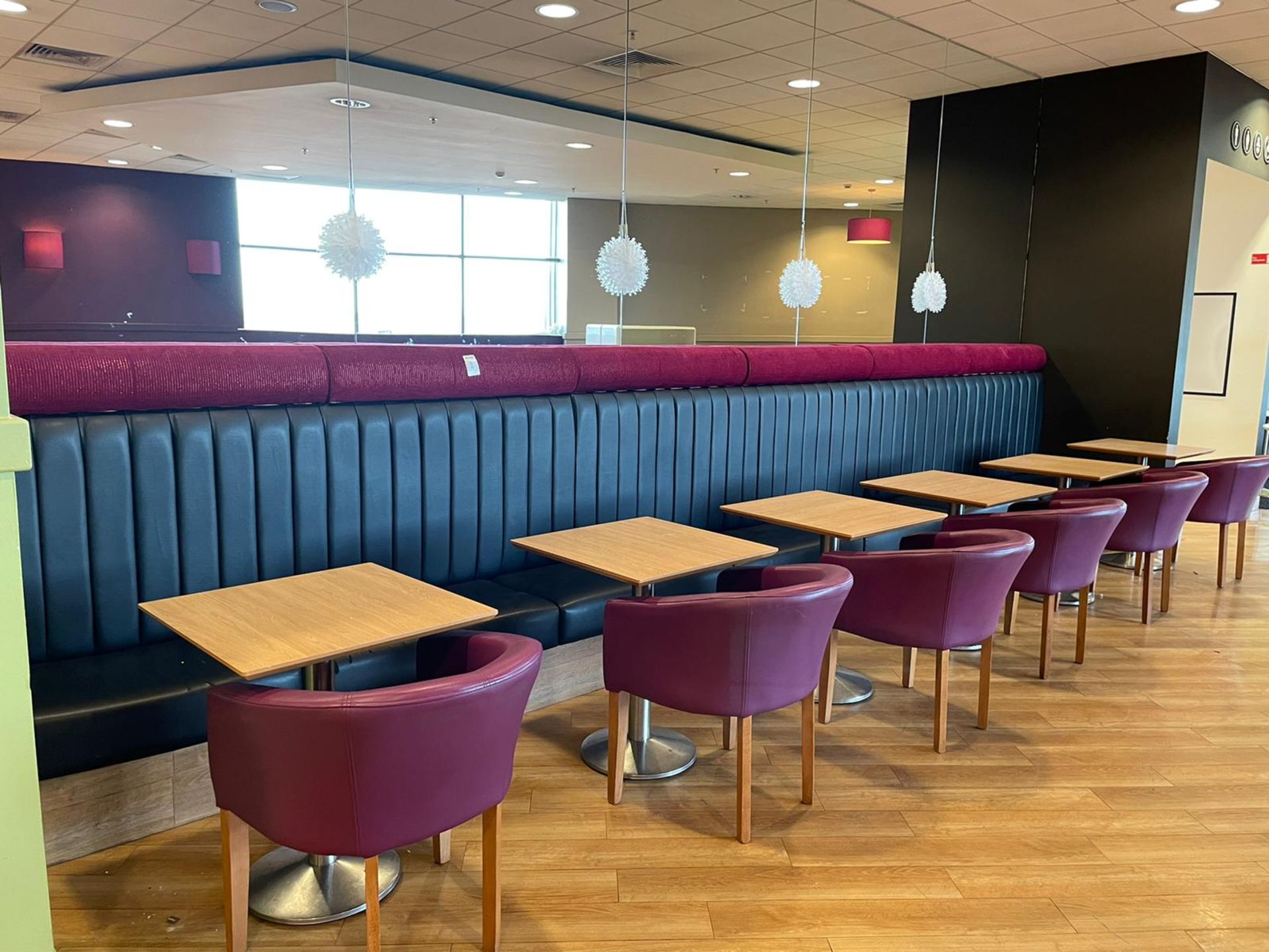 Bench Seating, 6 Tables And 6 Chairs - Image 3 of 11