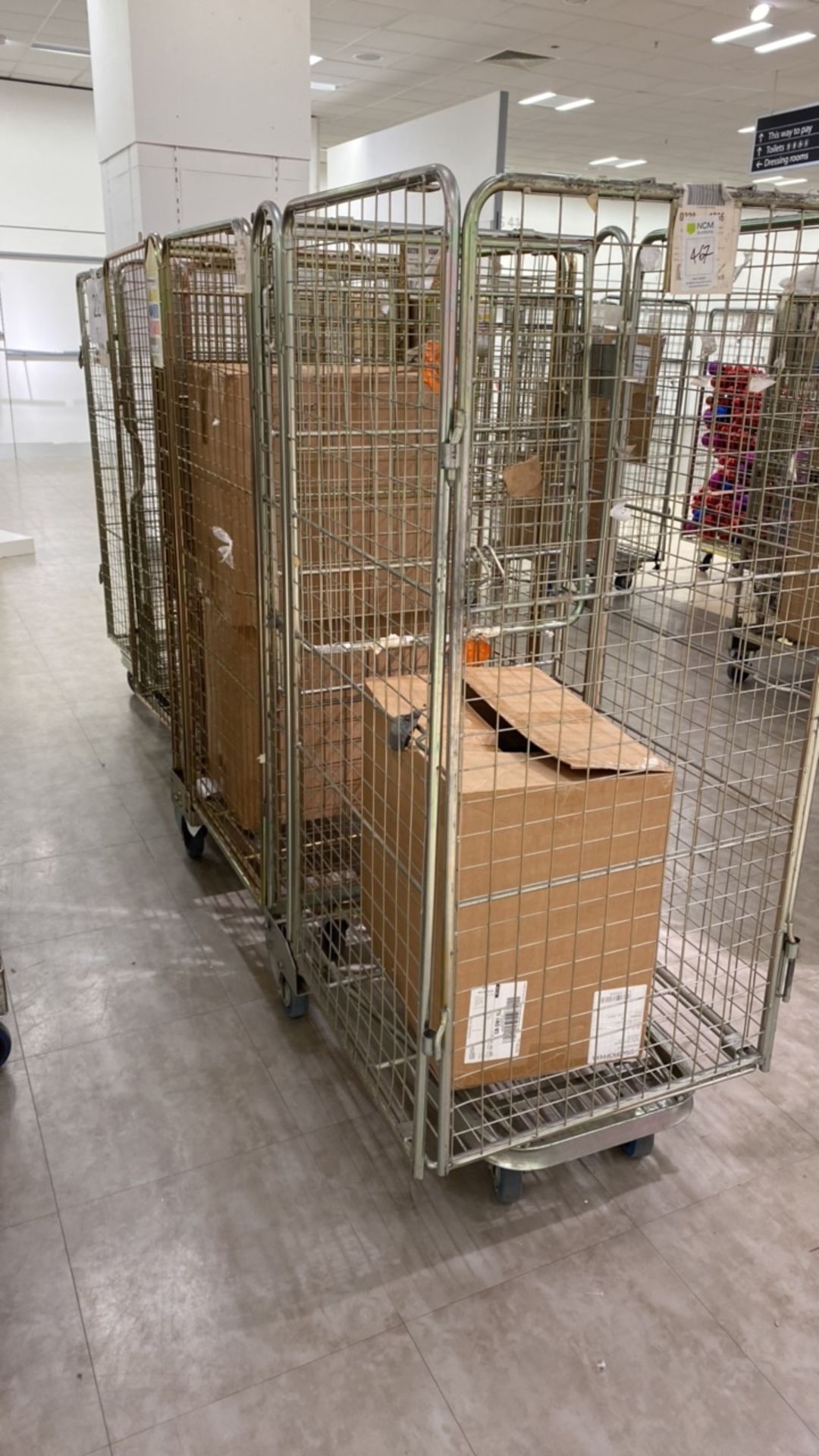 4 x pallet tower storage cage on wheels - Image 2 of 2