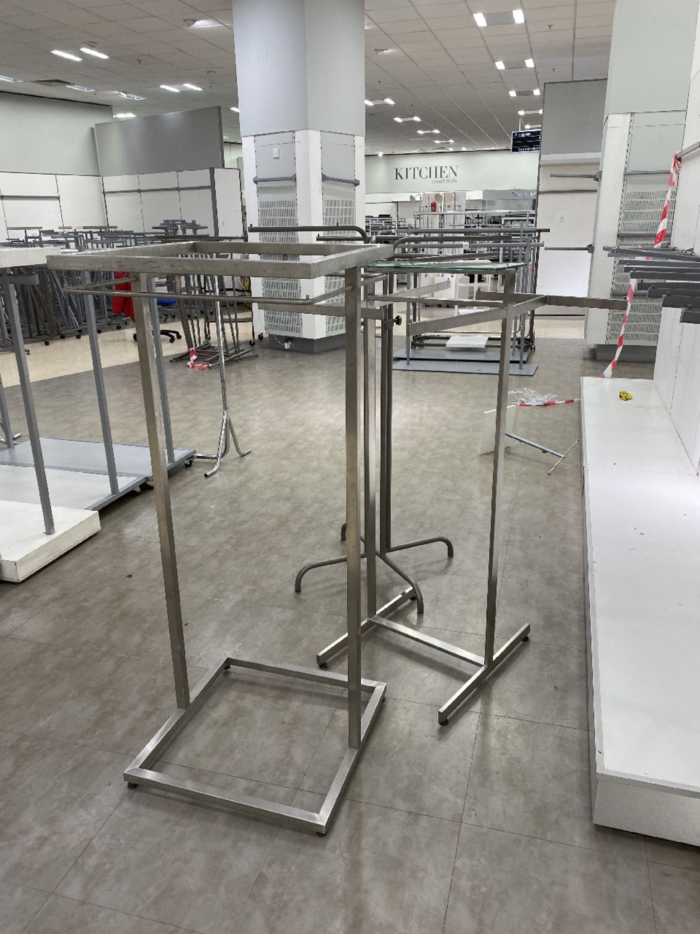 X3 Stainless Steel Clothing Display Units - Image 2 of 2