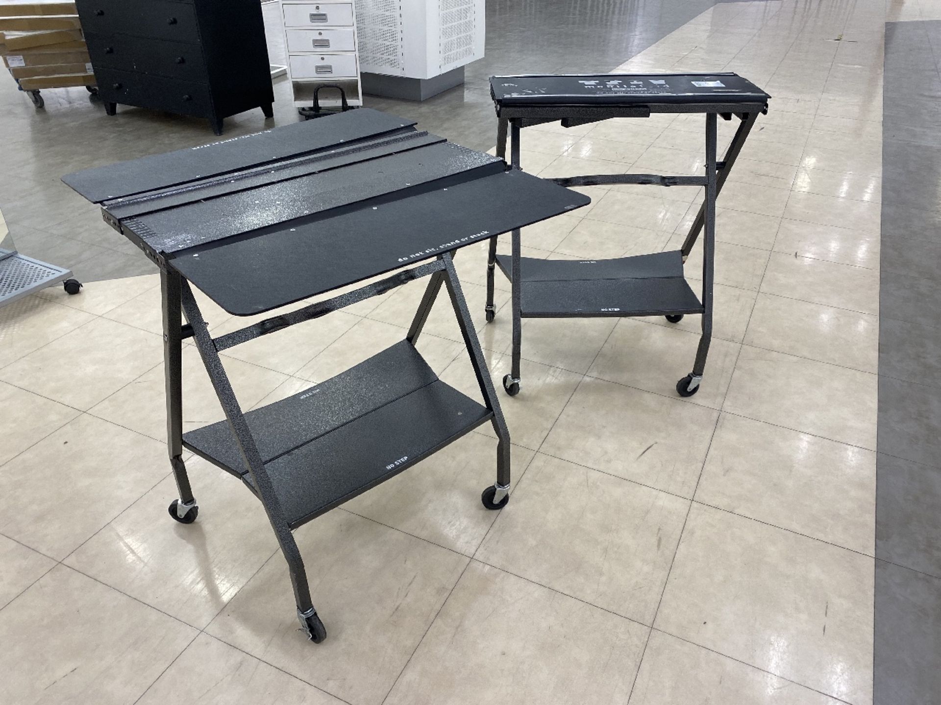 2 x compress mobile folding tables