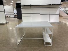 Metal White Gloss finished Display Table