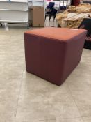 Orange and Brown Pouffe