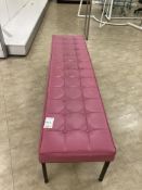 Rectangular Pink Pouffe