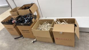 6 x boxes of branded hangers