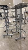 3 tier clothes stand on wheels x 2