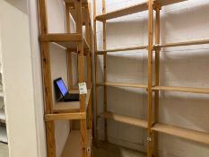 Wooden Shelving Unit 4 Shelves And 5 Bays