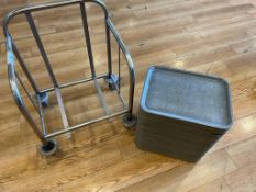 Tray Stand Trolley with Trays