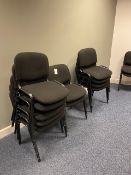 x11 Black Padded Chairs