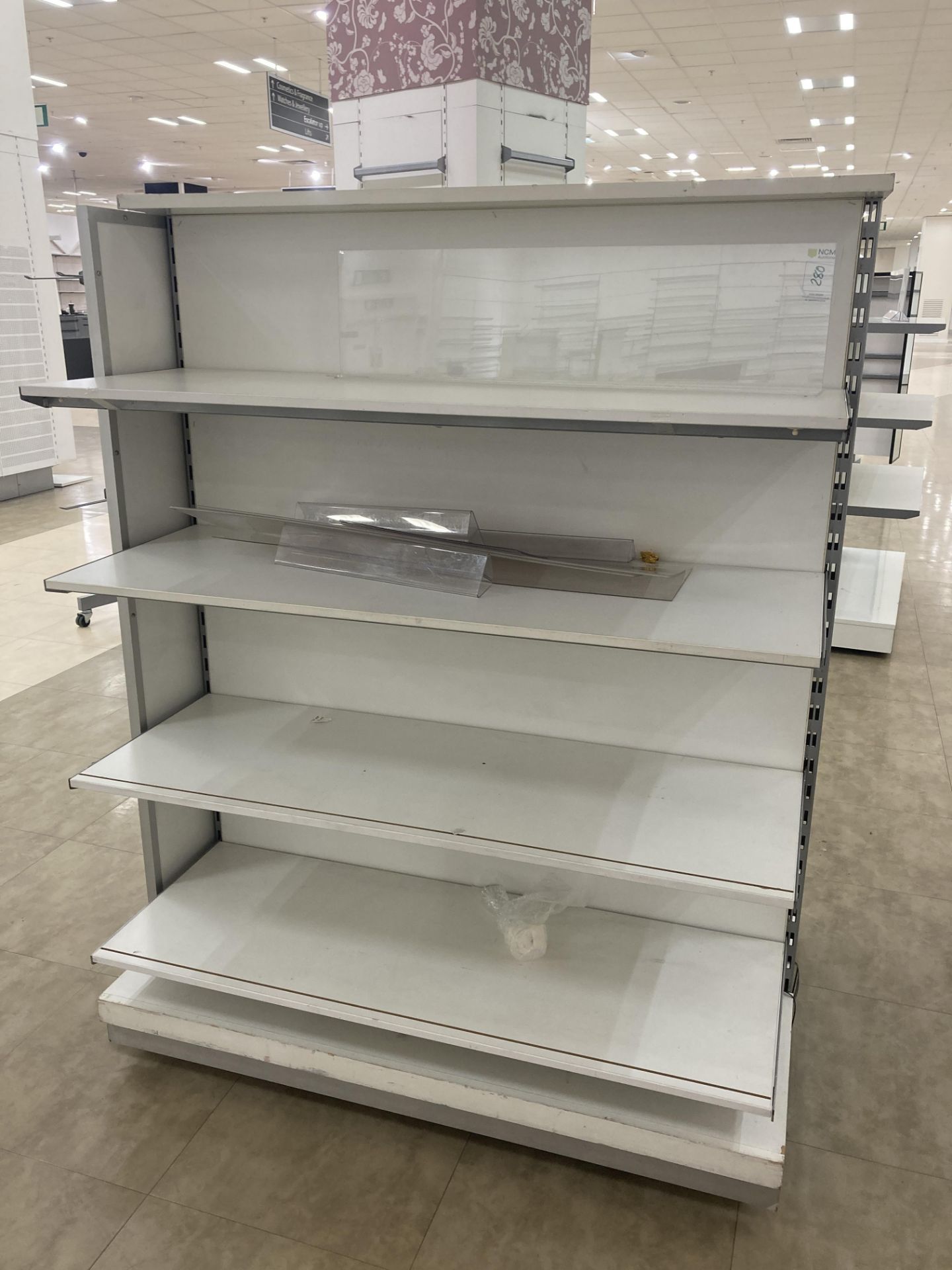 White Cabinet With White Shelving