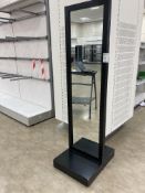 Black Wooden Framed Freestanding Mirror