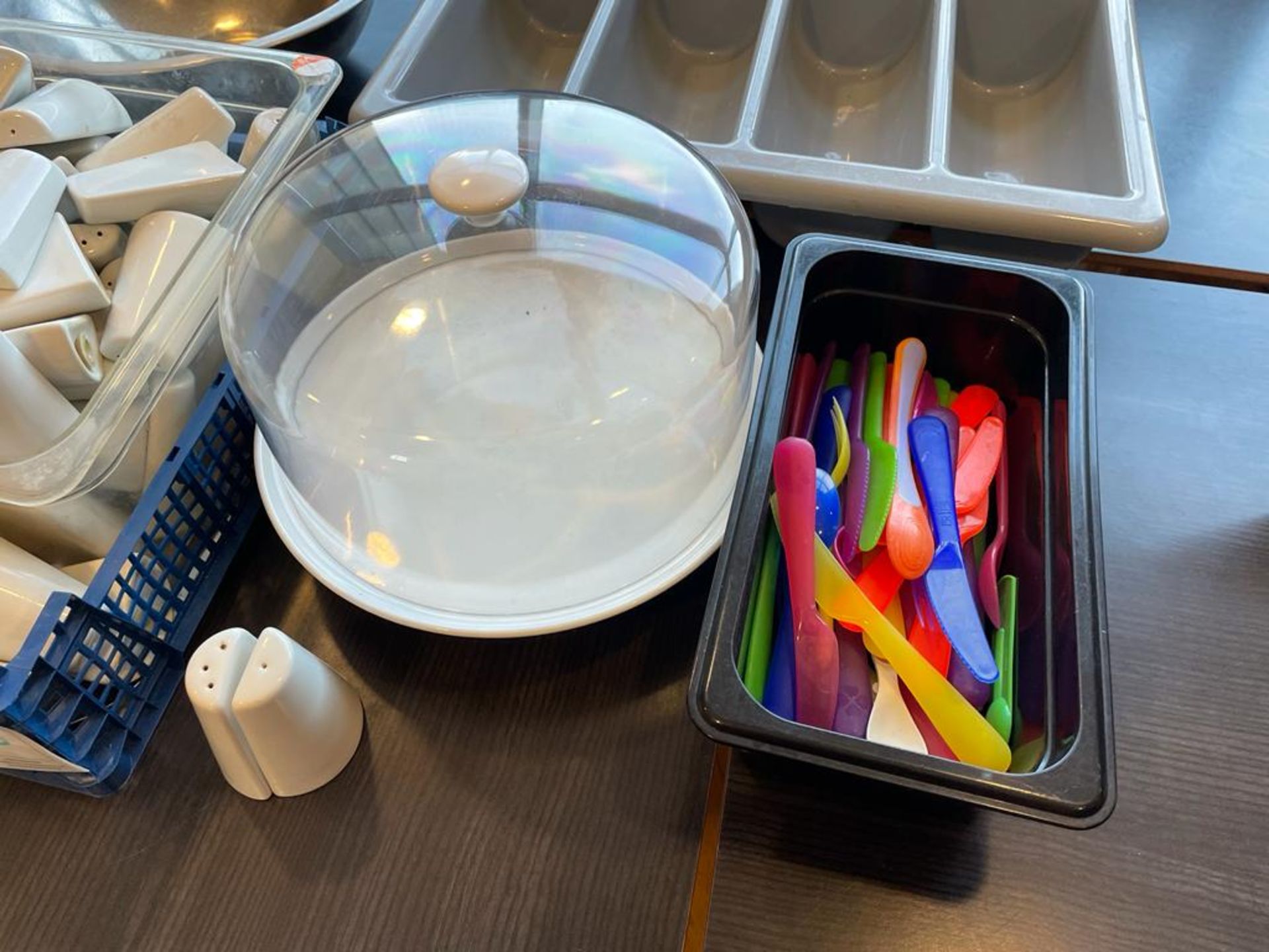 Salt & Pepper Pots, Cuterly Tray, Cake Stand - Image 3 of 3