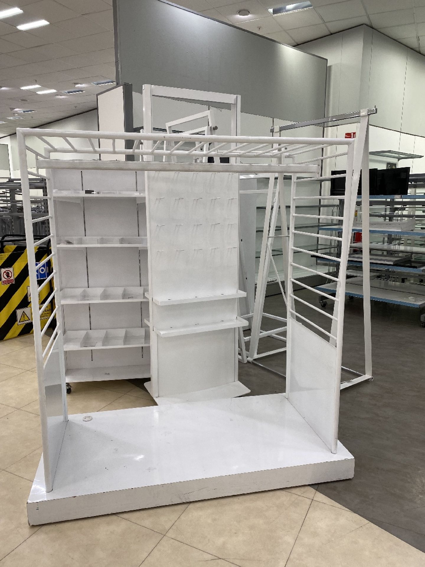 a selection of white rails and display units - Image 2 of 3