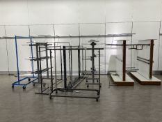 13 x clothes rails