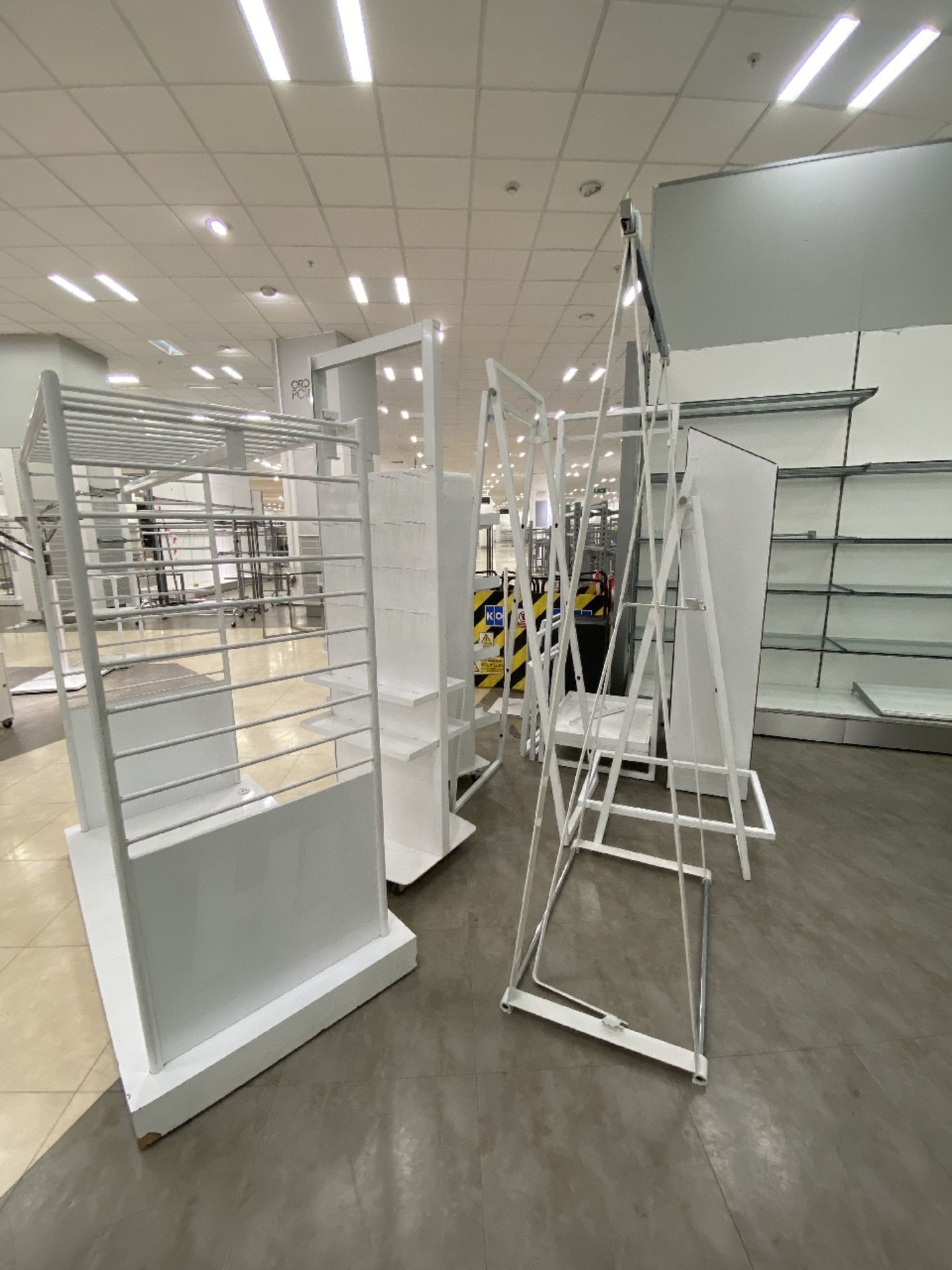 a selection of white rails and display units - Image 3 of 3