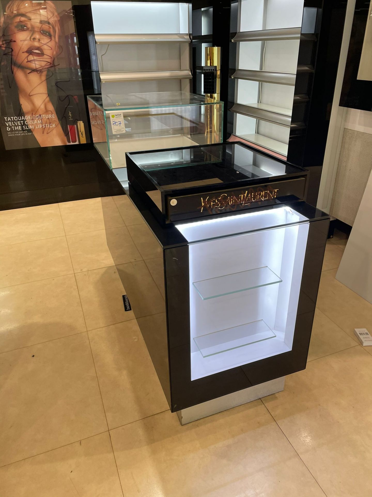 Glass Topped Display Stand
