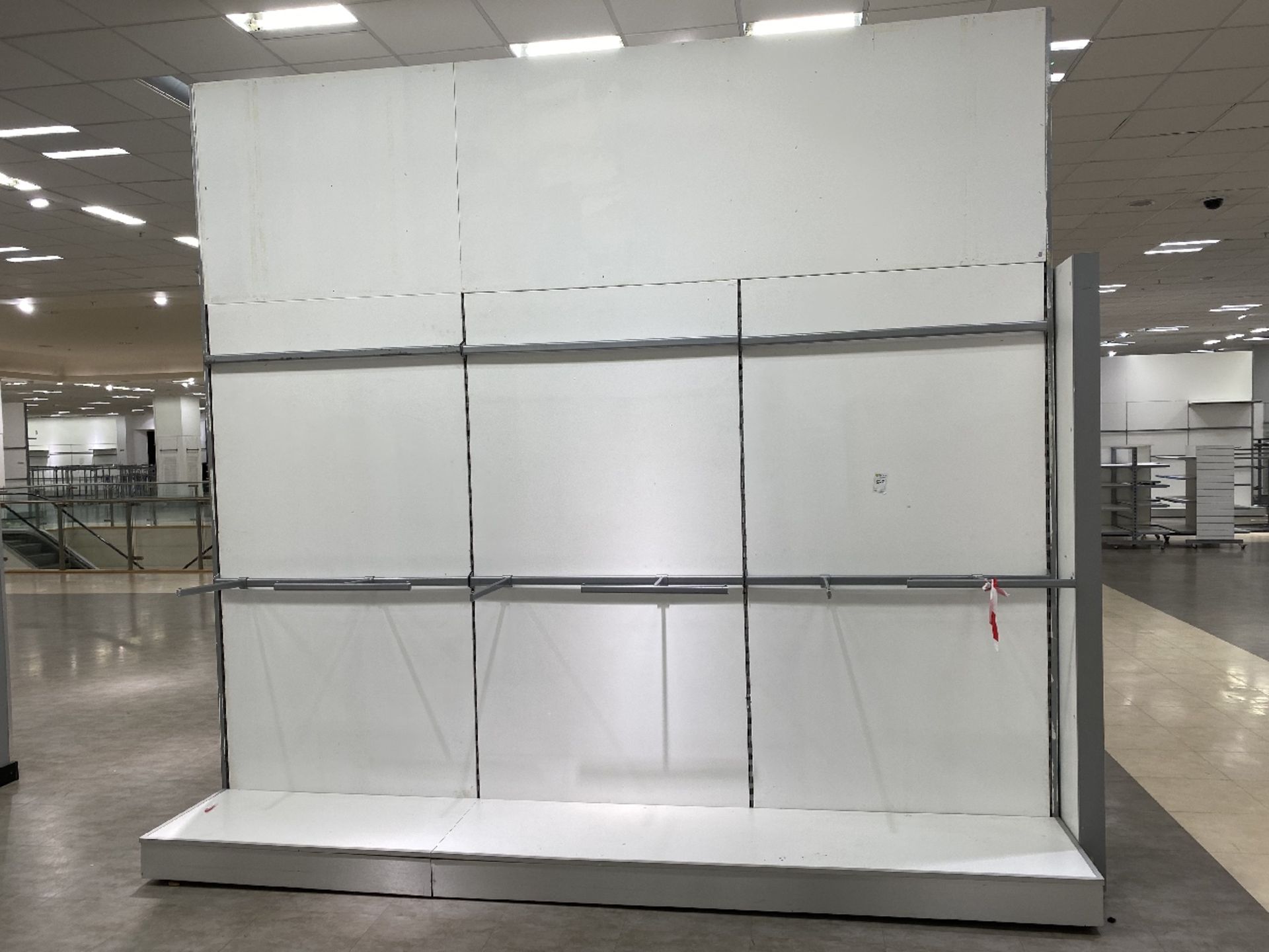 Large partition wall with shelving - Image 2 of 2
