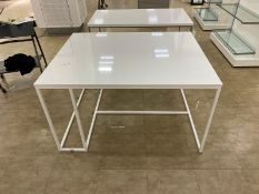 Metal White Gloss finished Display Table