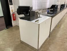 White Service Counter