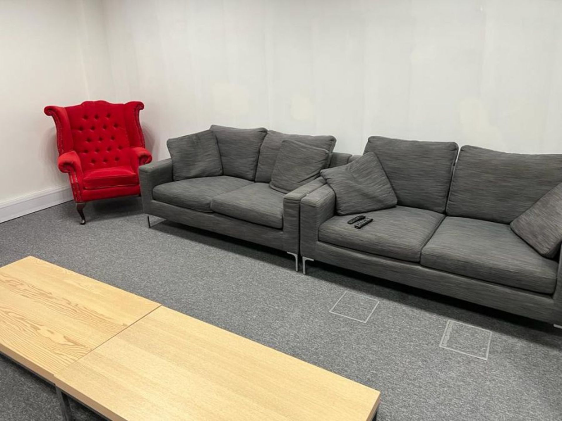 2 seater grey sofa’s