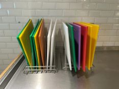 Multi Purpose Chopping Boards x14 inc 2 Racks