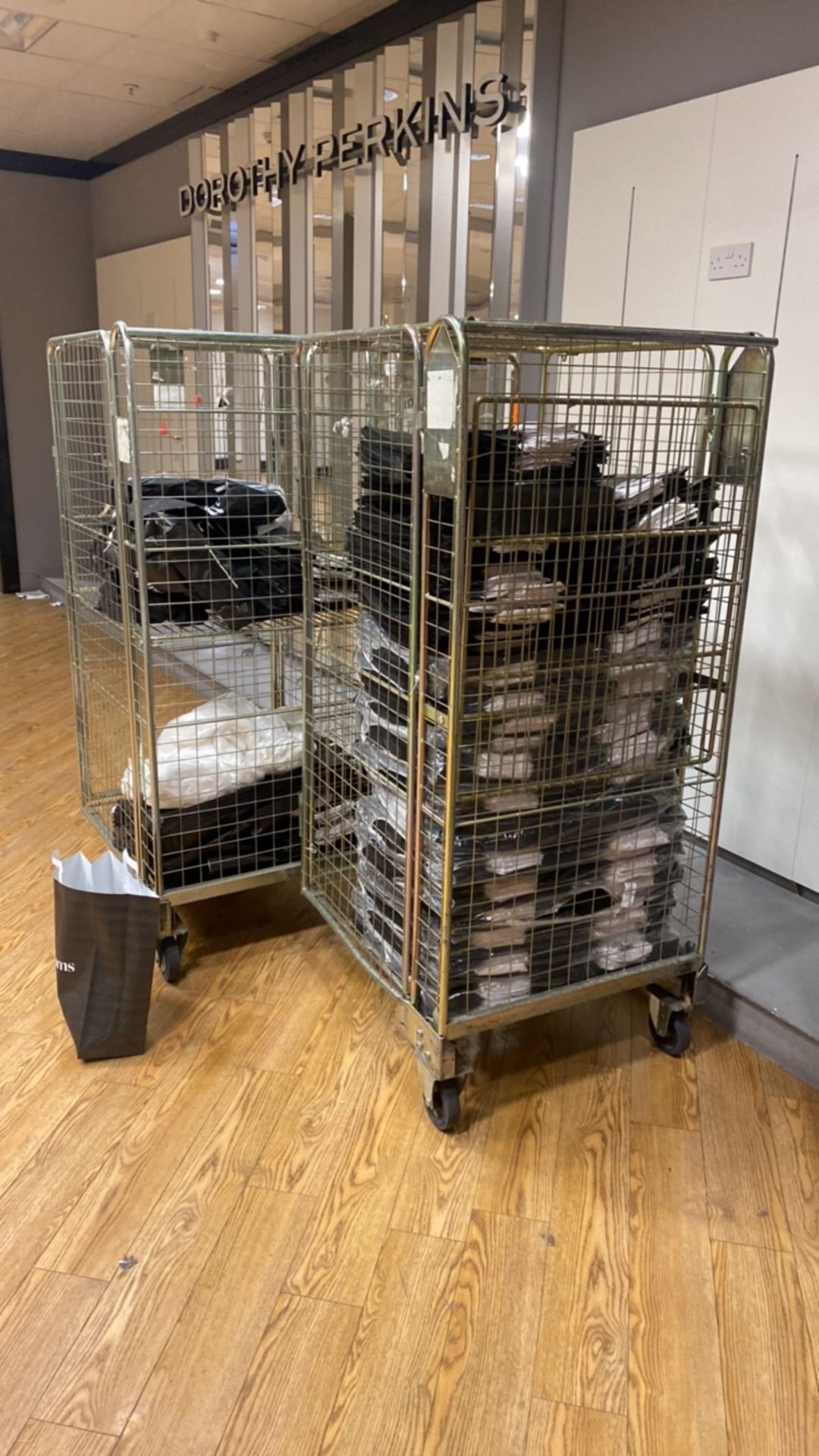 X2 Pallet Tower Cages Including Large Debenhams Bags - Image 4 of 4