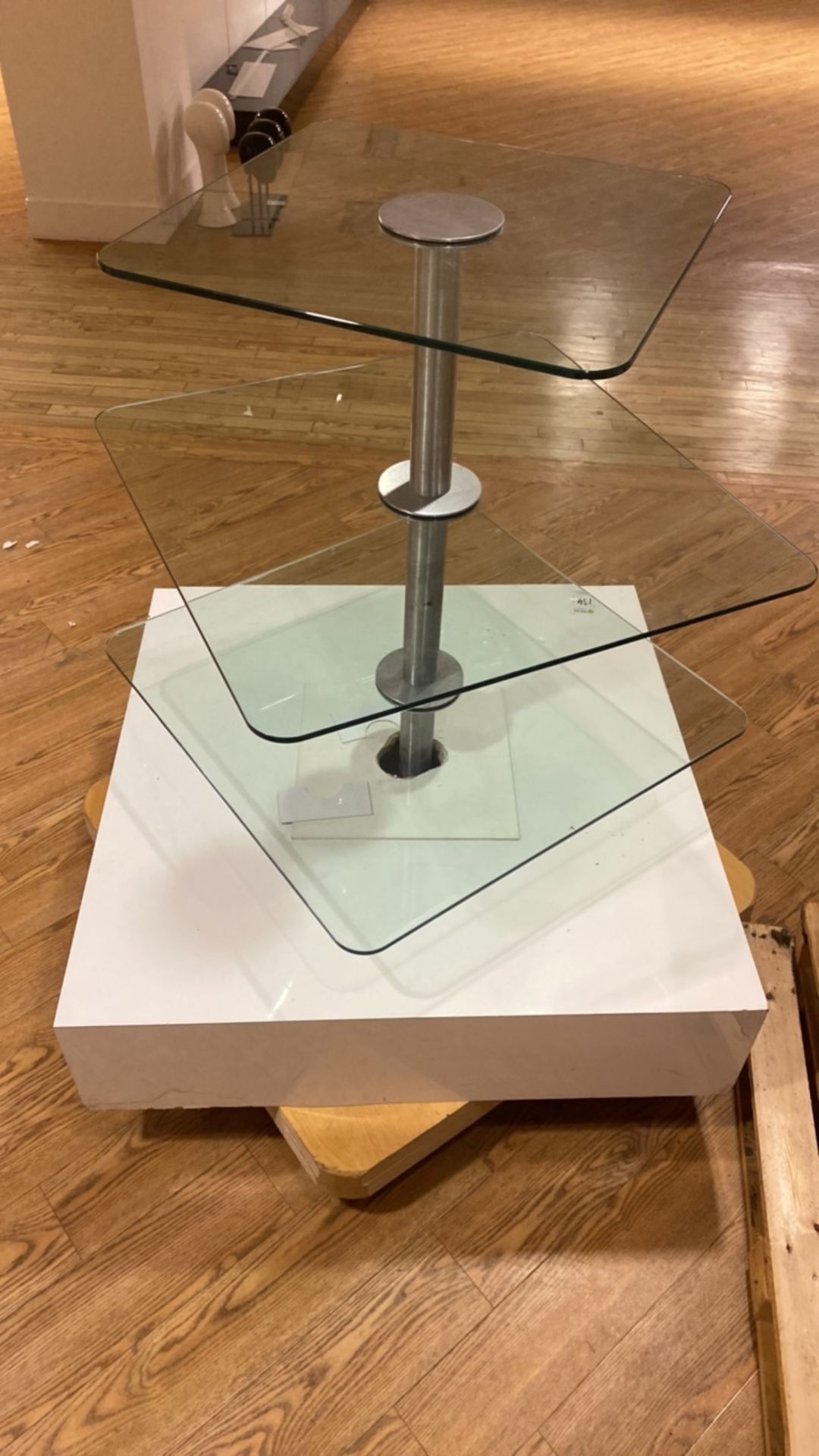 Glass Rotational Display Table - Image 2 of 2