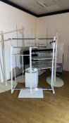 Assortment of Free Standing Display Rails and Units