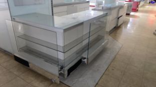 Display Counter with Glass Top