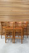 Surowe Wooden Bar Stool X4