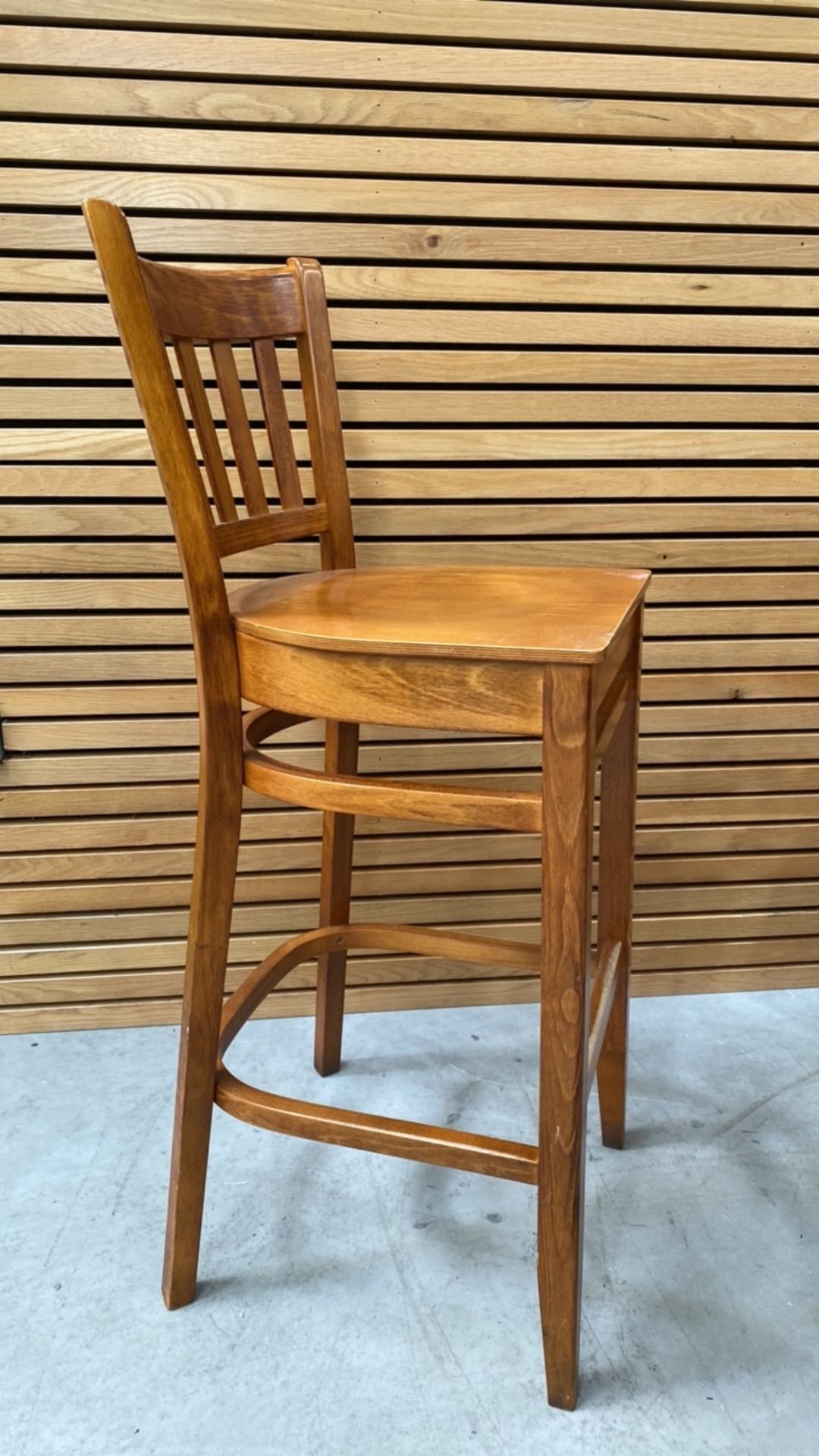 Surowe Wooden Bar Stool X4 - Image 3 of 4