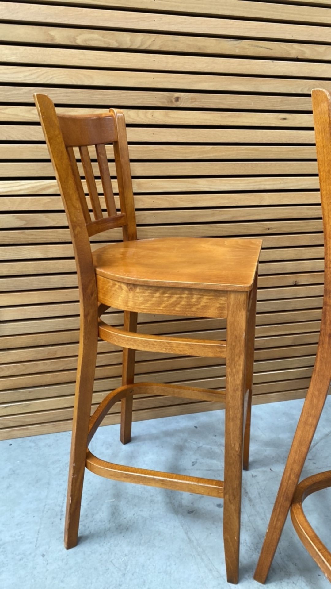 Surowe Wooden Bar Stool X4 - Image 3 of 4