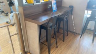 Bench Unit Including 2x Metal Stool